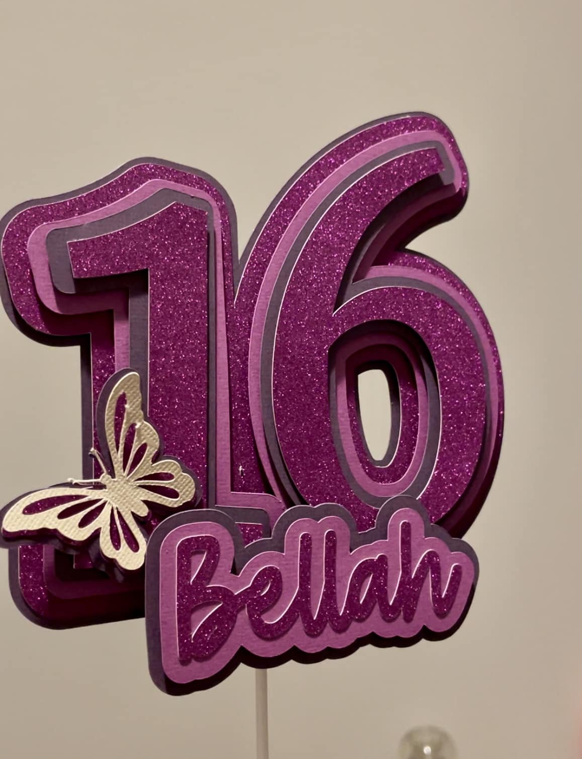 Layered Number Cake Topper