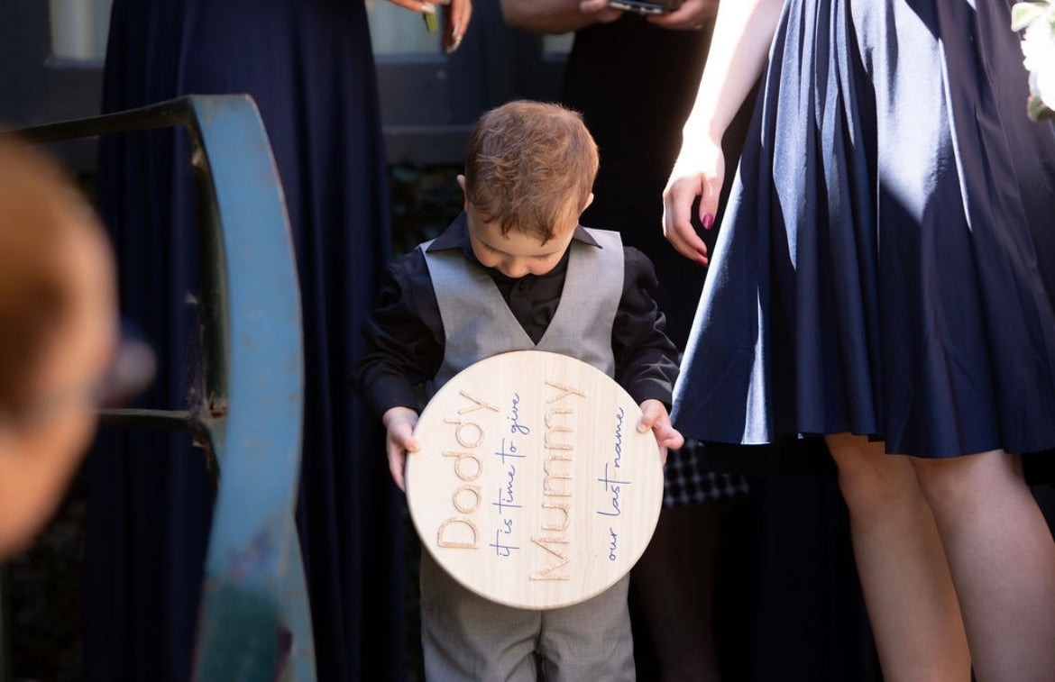 Daddy it’s time plaque