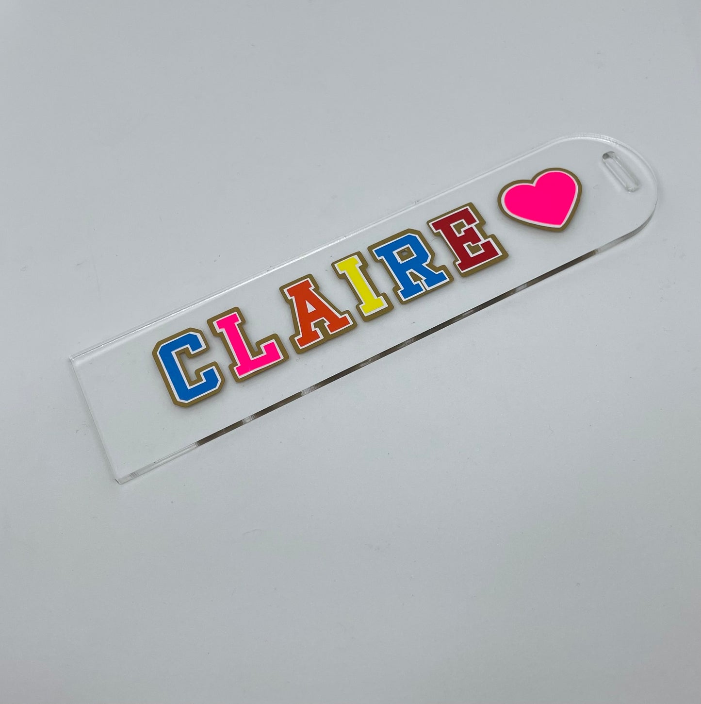 Block Letter Bookmark